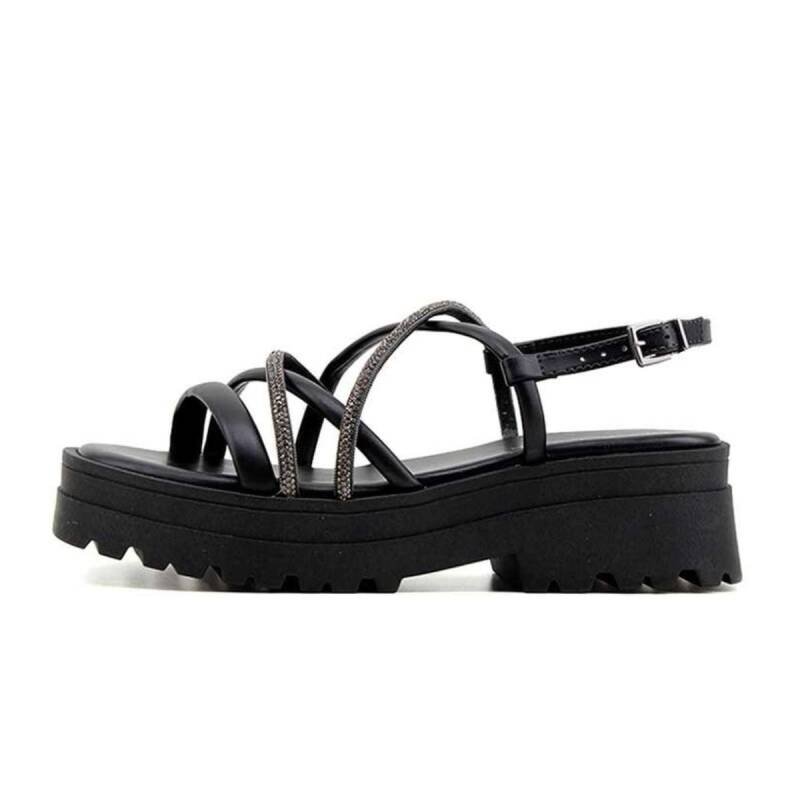 Sandália Ramarim Plataforma - Feminina Preto 3