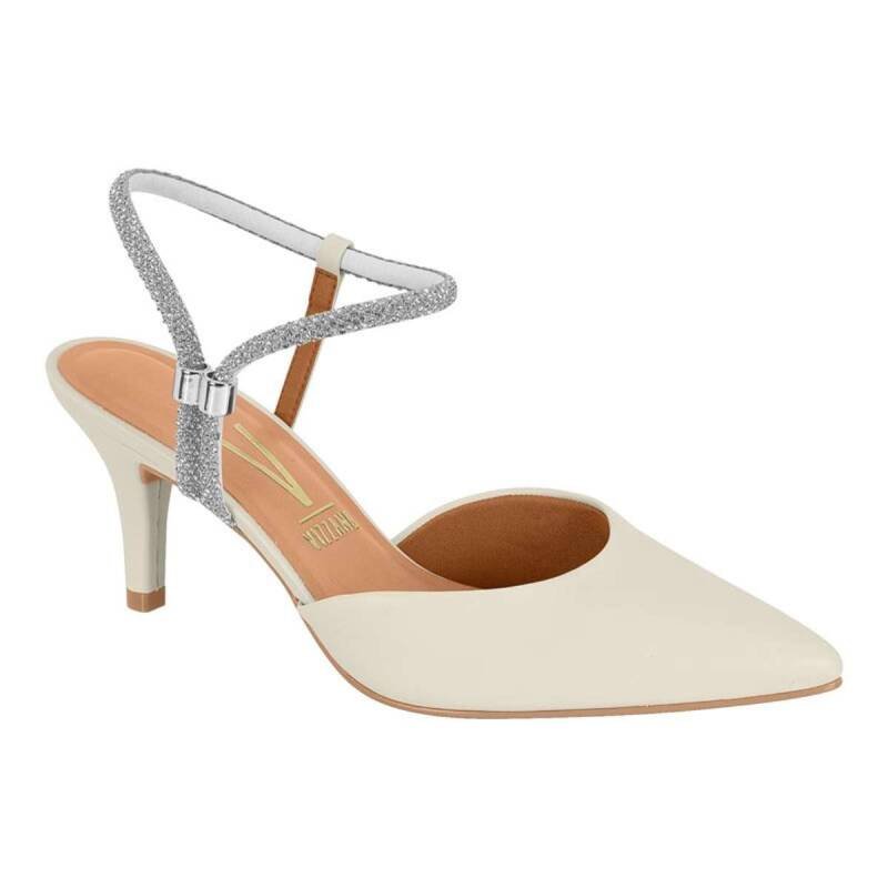 Sapato Vizzano Slingback - Feminino Branco 1