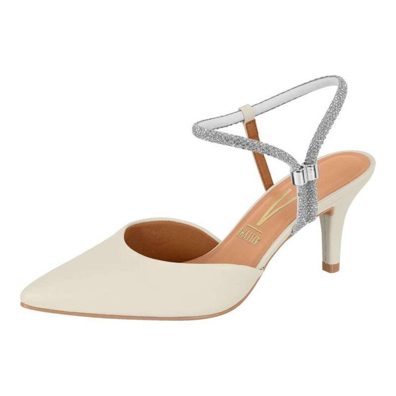 Sapato Vizzano Slingback - Feminino Branco 2