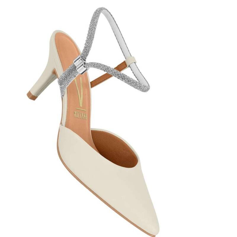 Sapato Vizzano Slingback - Feminino Branco 3
