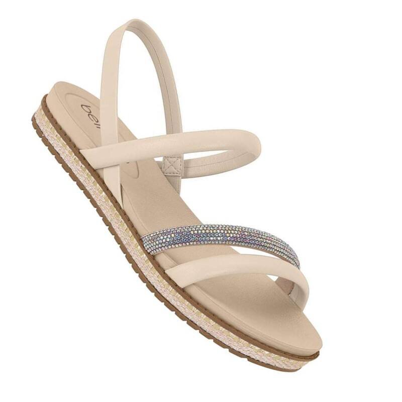 Sandália Beira Rio Rasteira - Feminina Bege 3