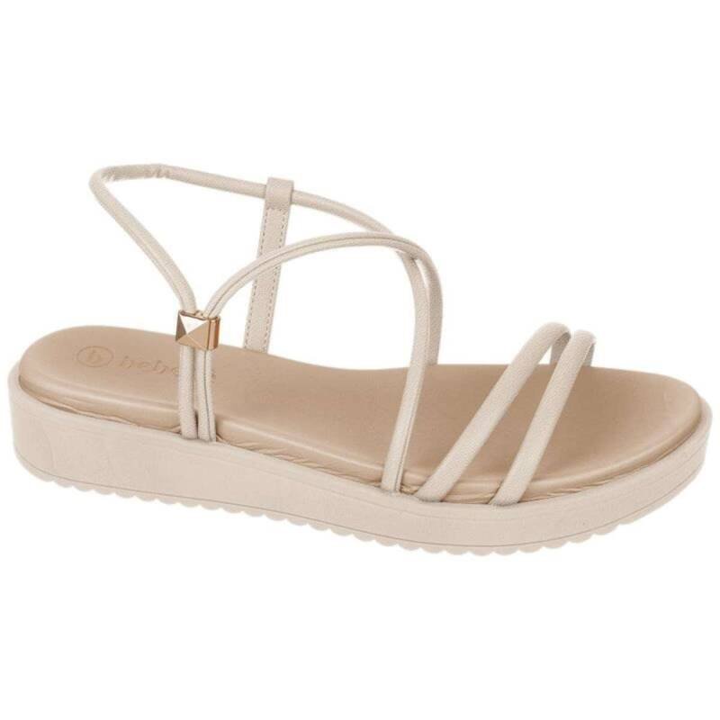 Sandália Bebecê Flatform - Feminina Areia 1