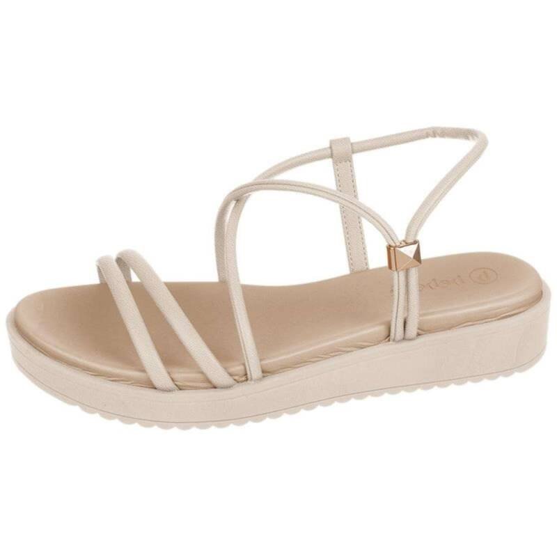 Sandália Bebecê Flatform - Feminina Areia 2