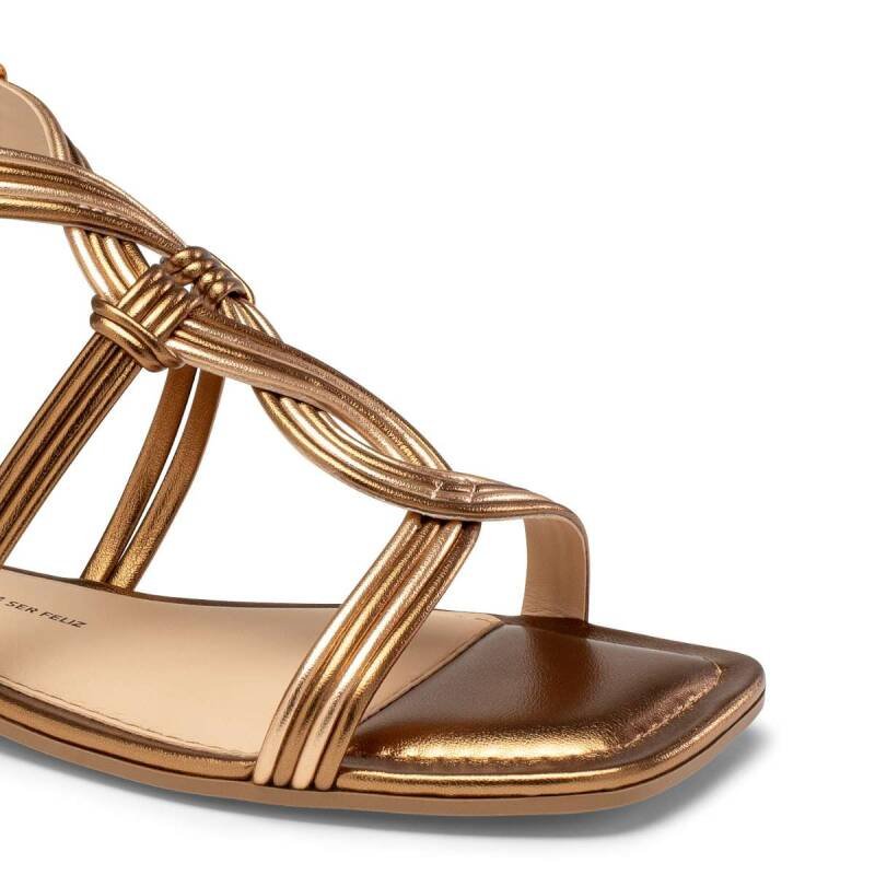 Sandália Dakota Rasteira - Feminina - Bronzerose Bronze/Rose 3