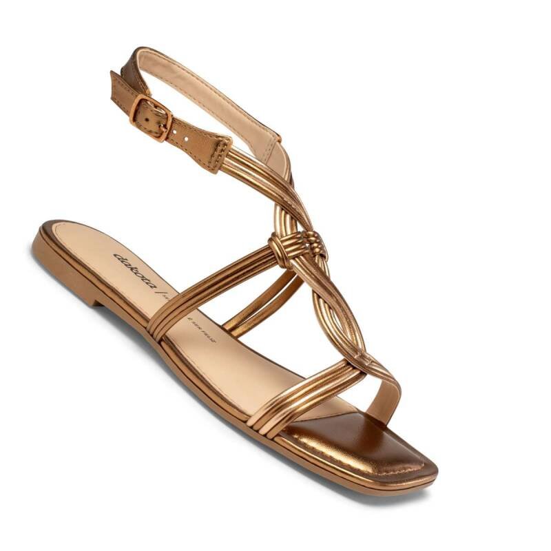 Sandália Dakota Rasteira - Feminina - Bronzerose Bronze/Rose 5