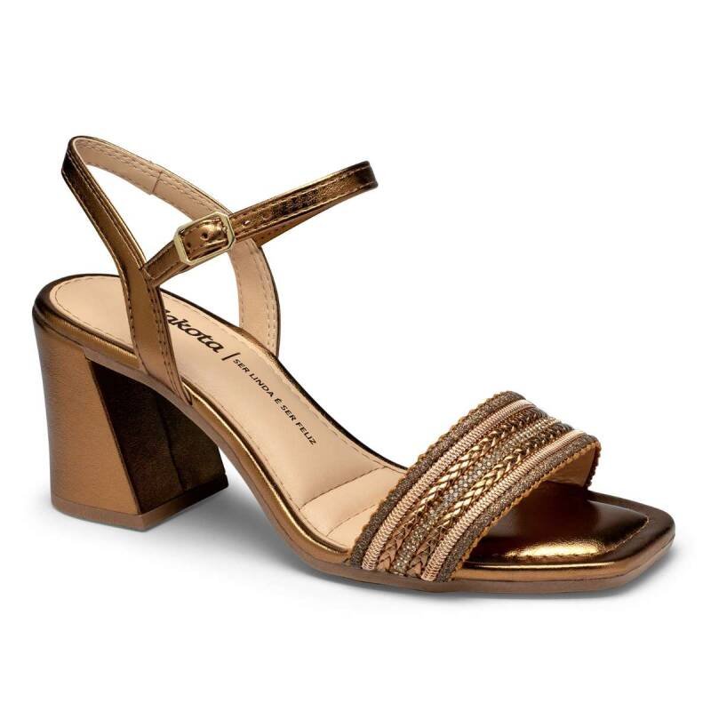 Sandália Dakota Salto Bloco - Feminino - Bronze Bronze 1