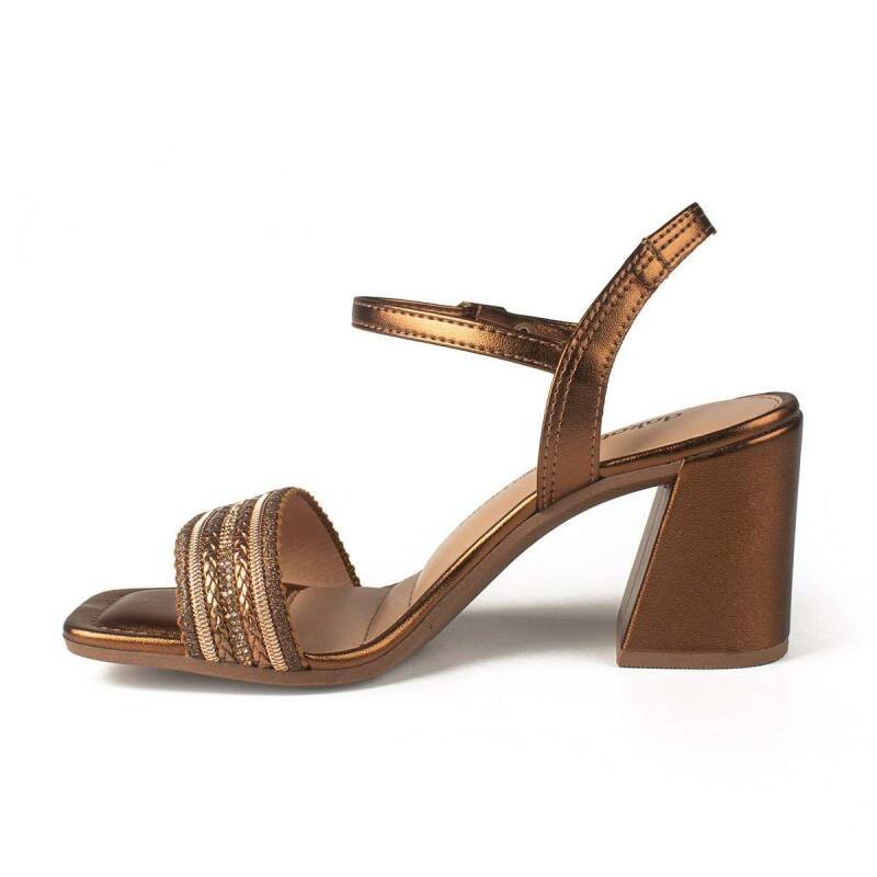 Sandália Dakota Salto Bloco - Feminino - Bronze Bronze 3