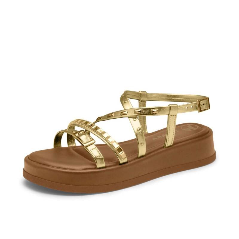 Sandália Tanara Flat - Feminina - Champagne Champagne 2