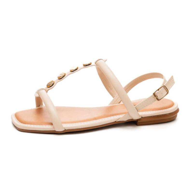 Sandália Mississipi Rasteira - Feminina - Cotton Bege 3