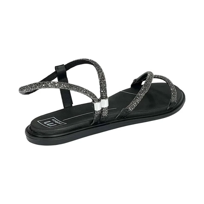 Sandália Moleca Rasteira - Feminina Preto 4