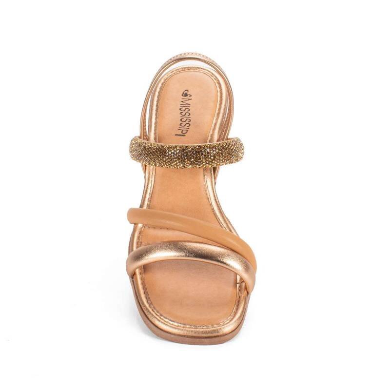 Sandália Mississipi Anabela - Feminina - Rose Dourado 3