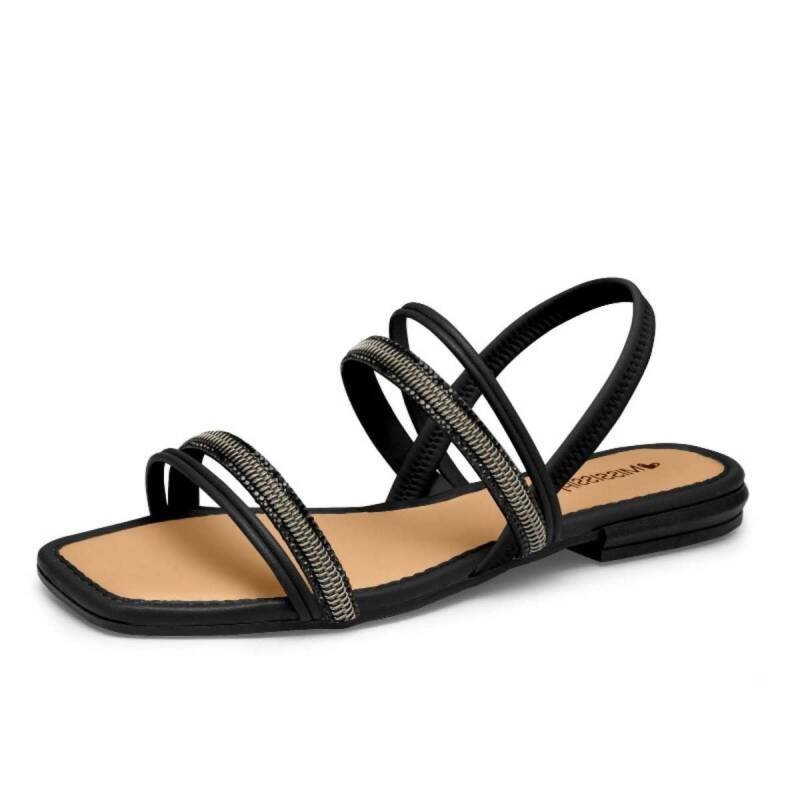 Sandália Mississipi Rasteira - Feminina Preto 2