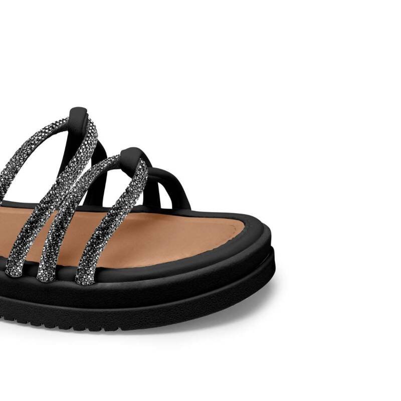 Sandália Mississipi Papete Flatform - Feminino - Pewterpret Preto 3