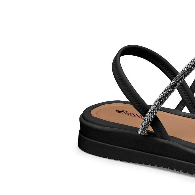 Sandália Mississipi Papete Flatform - Feminino - Pewterpret Preto 4