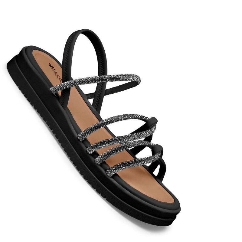Sandália Mississipi Papete Flatform - Feminino - Pewterpret Preto 5