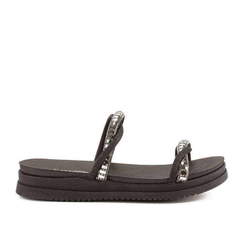 Sandália Mississipi Papete Slide Flatform - Feminina Preto 2