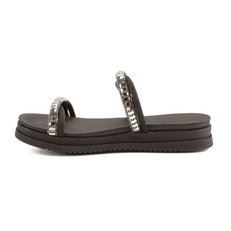 Sandália Mississipi Papete Slide Flatform - Feminina Preto 3