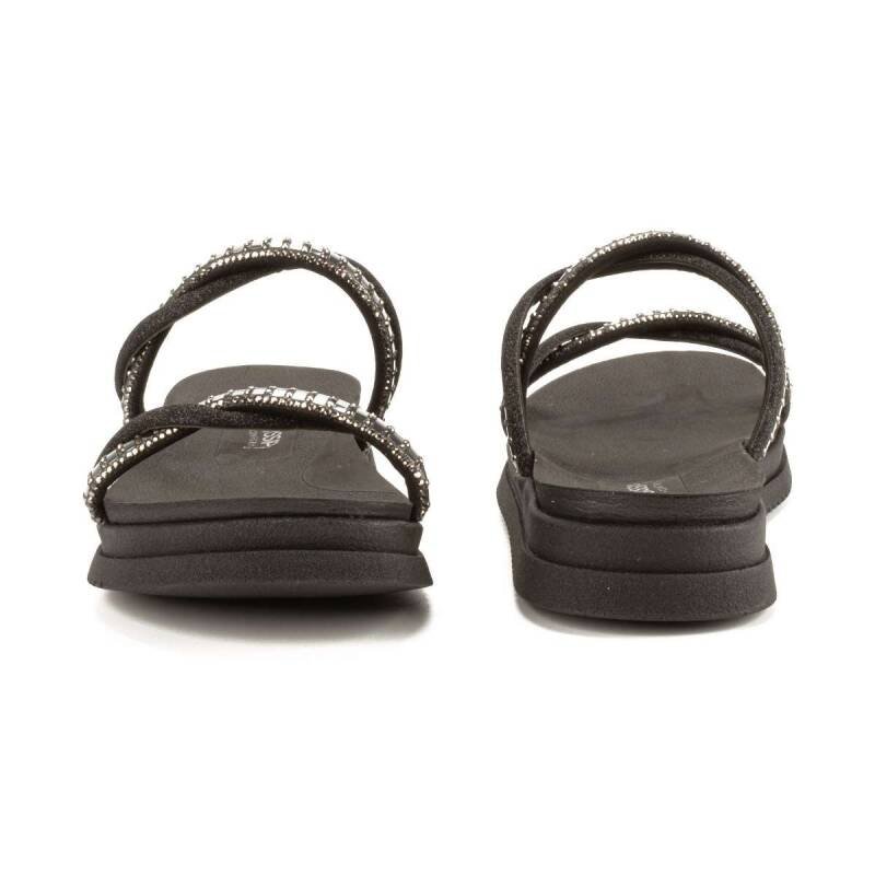 Sandália Mississipi Papete Slide Flatform - Feminina Preto 6