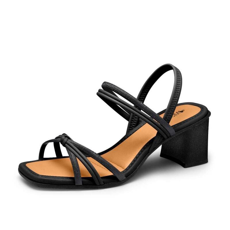 Sandália Mississipi Salto Bloco - Feminina Preto 2