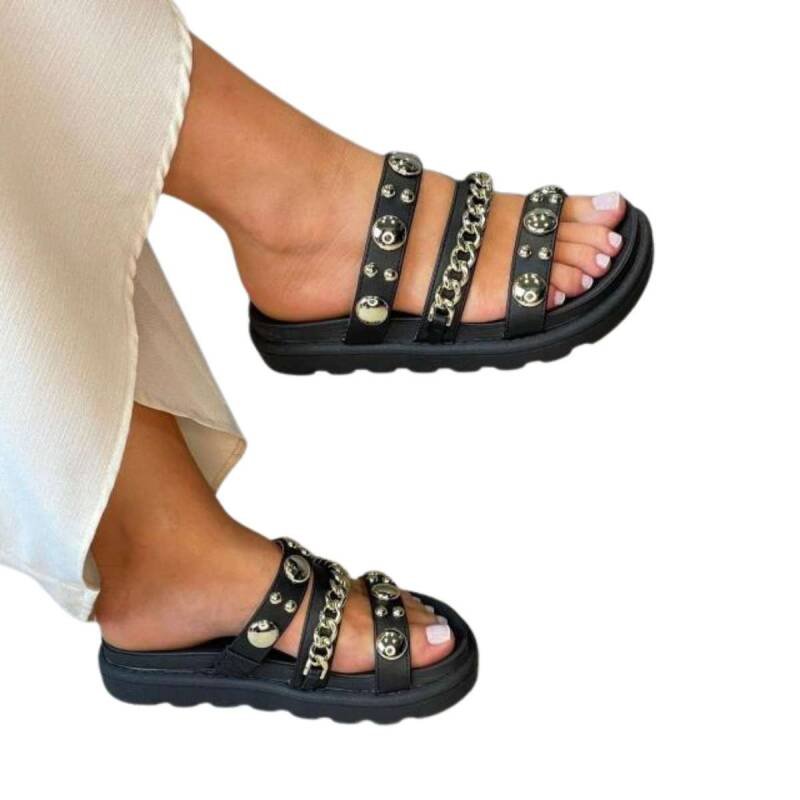 Samdália Vizzano Papete Flatform - Feminina Preto 6