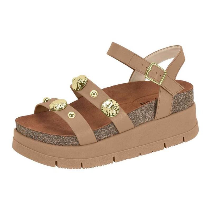 Sandália Moleca Plataforma - Feminina - Nude Nude 2