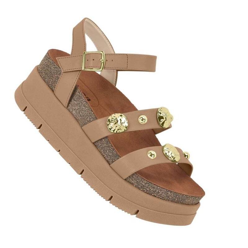 Sandália Moleca Plataforma - Feminina - Nude Nude 3