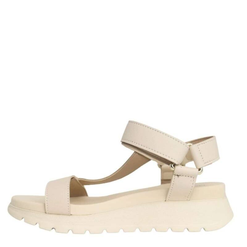 Sandália Modare Conforto Zíper Elástico - Feminina - Crem Bege 3