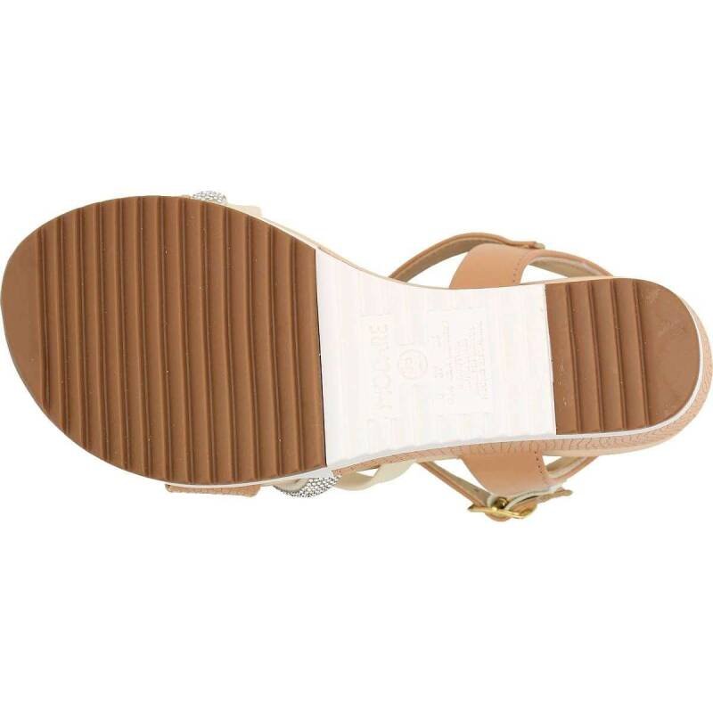 Sandália Modare Anabela - Feminina - Nudebranco off-cristal Bege 5