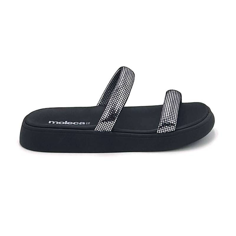 Sandália Moleca Papete - Feminina Preto 2