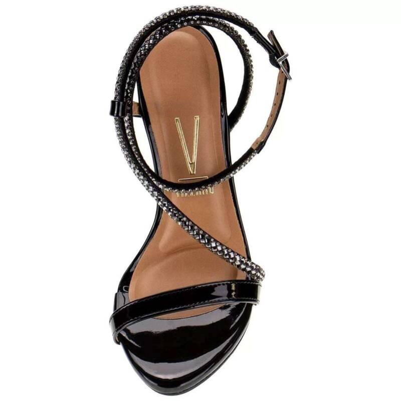 Sandália Vizzano Salto Alto Fino - Feminina Preto 2