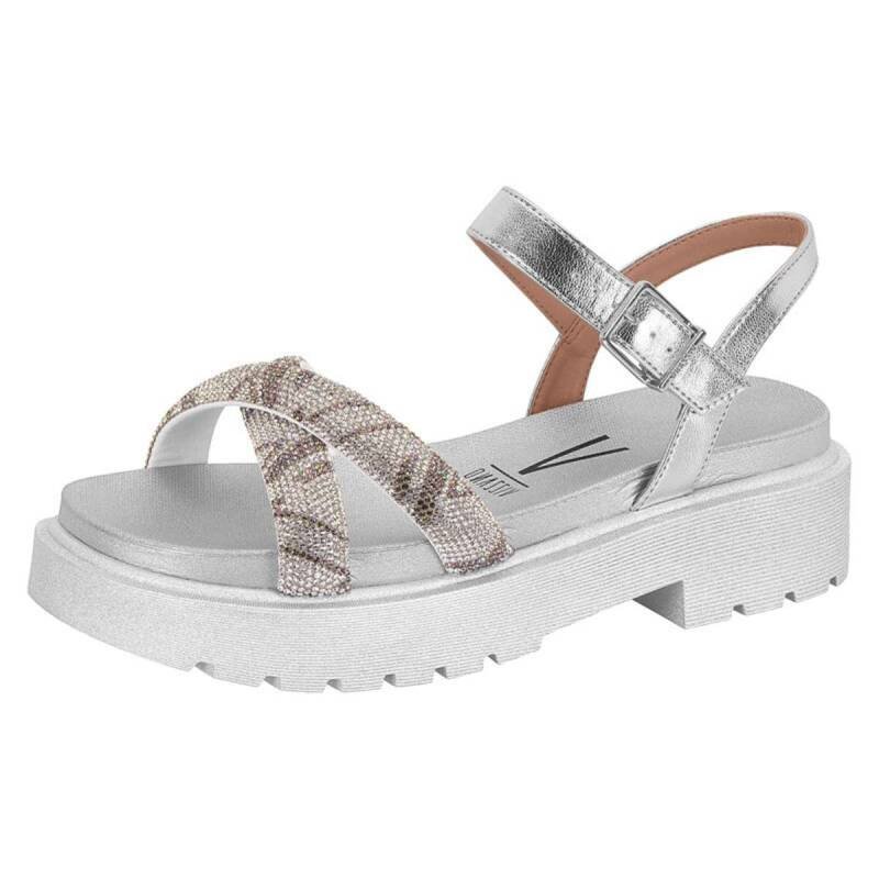 Sandália Vizzano Papete Tratorada - Feminina - Prata|crista Prata 2