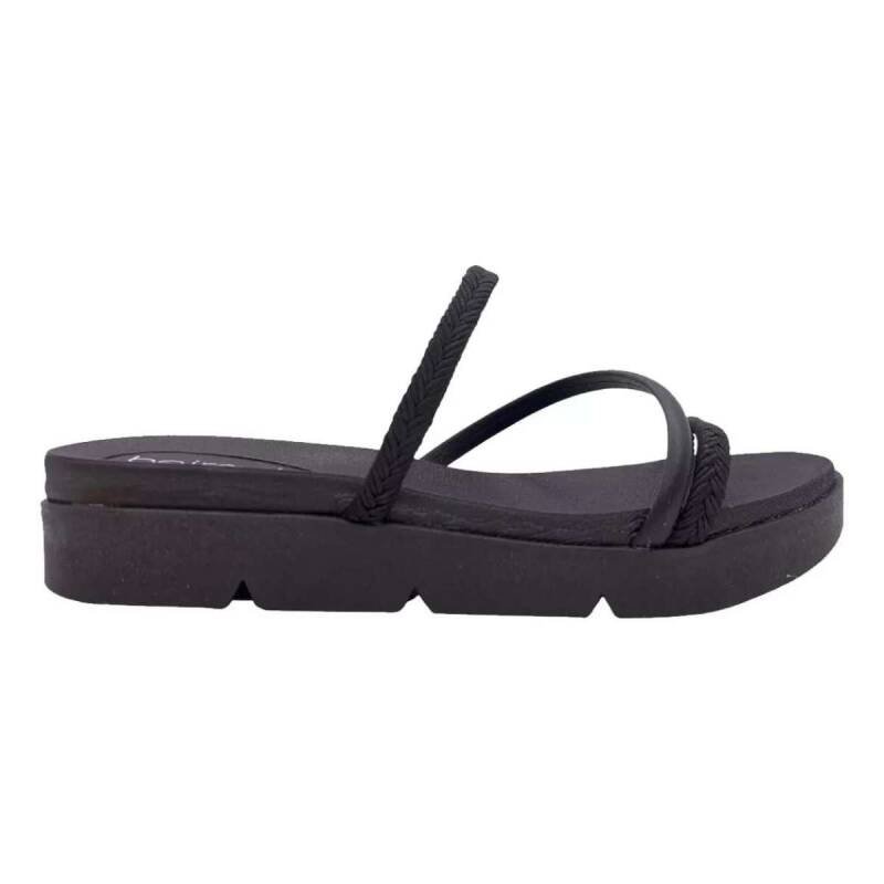 Sandália Beira Rio Flatform Tratorada - Feminina Preto 2