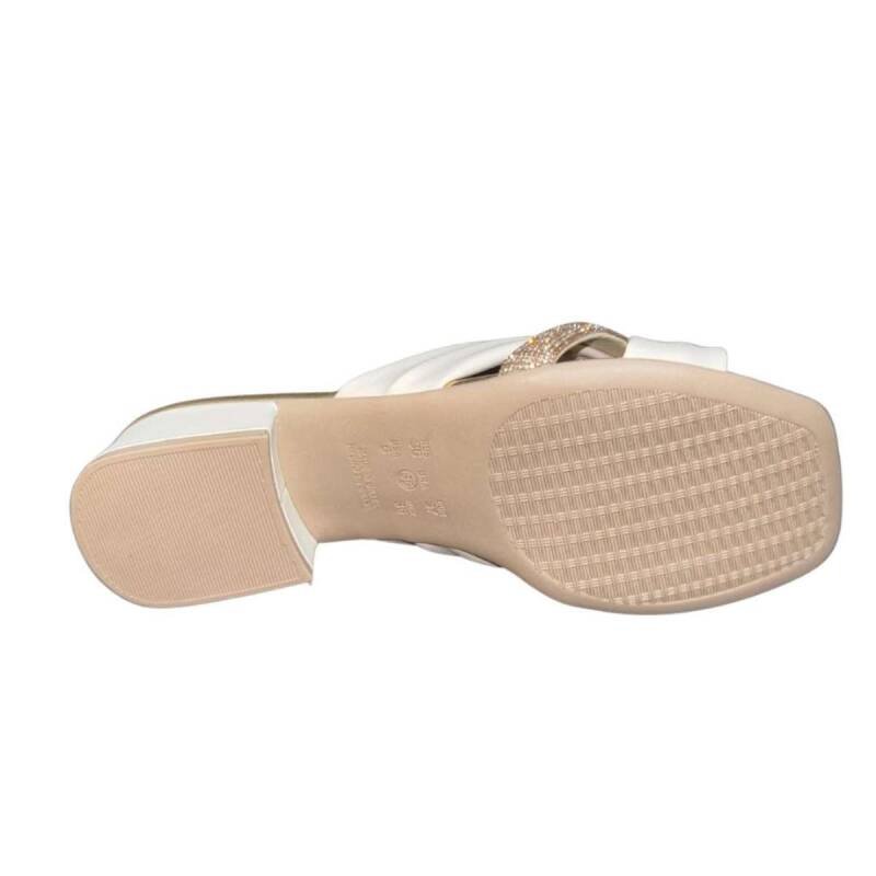 Tamanco Comfortflex Casual - Feminino - Creme Creme 4