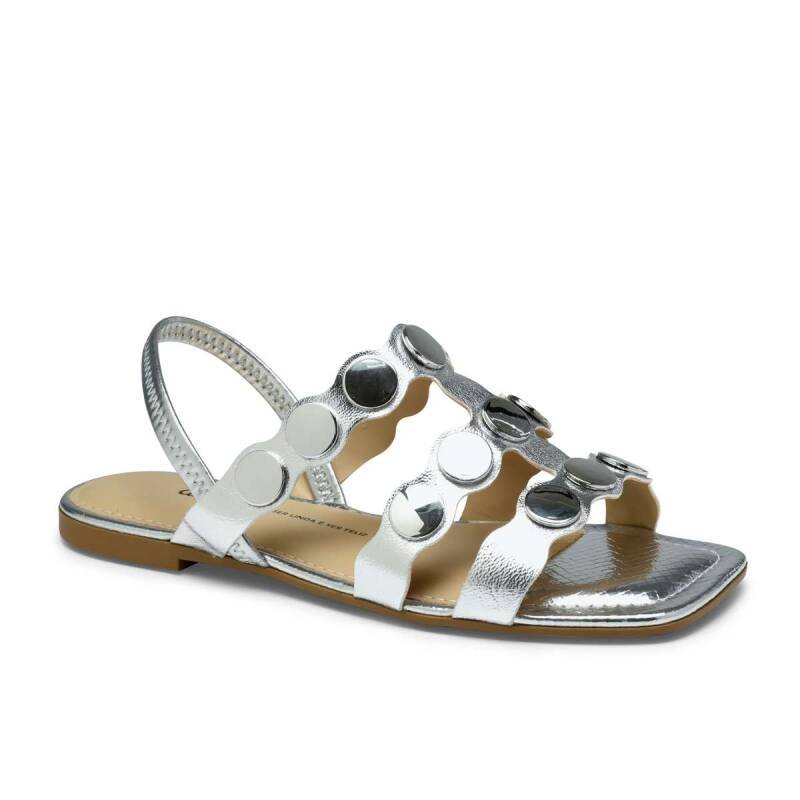 Sandália Dakota Rasteira - Feminina Prata 1