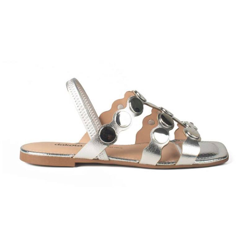 Sandália Dakota Rasteira - Feminina Prata 2