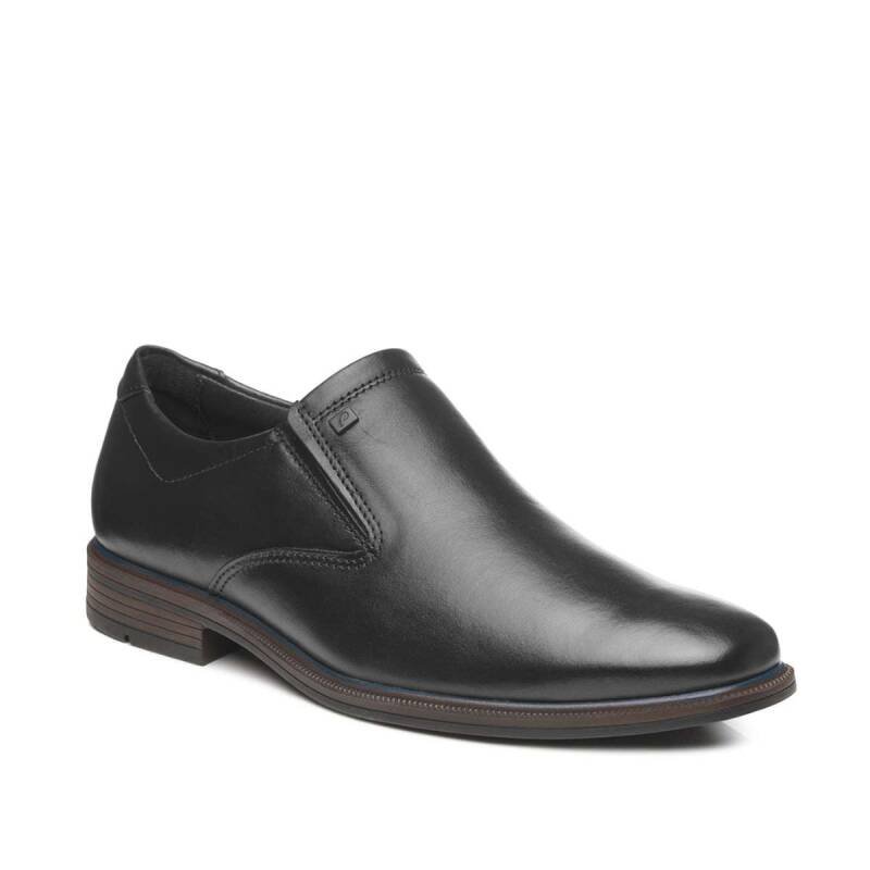 Sapato Pegada Social em Couro - Masculino Preto 2