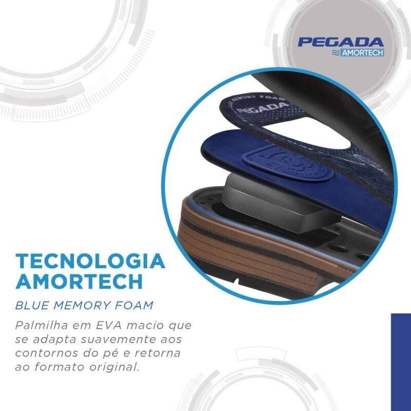 Sapato Pegada Social em Couro - Masculino Preto 5