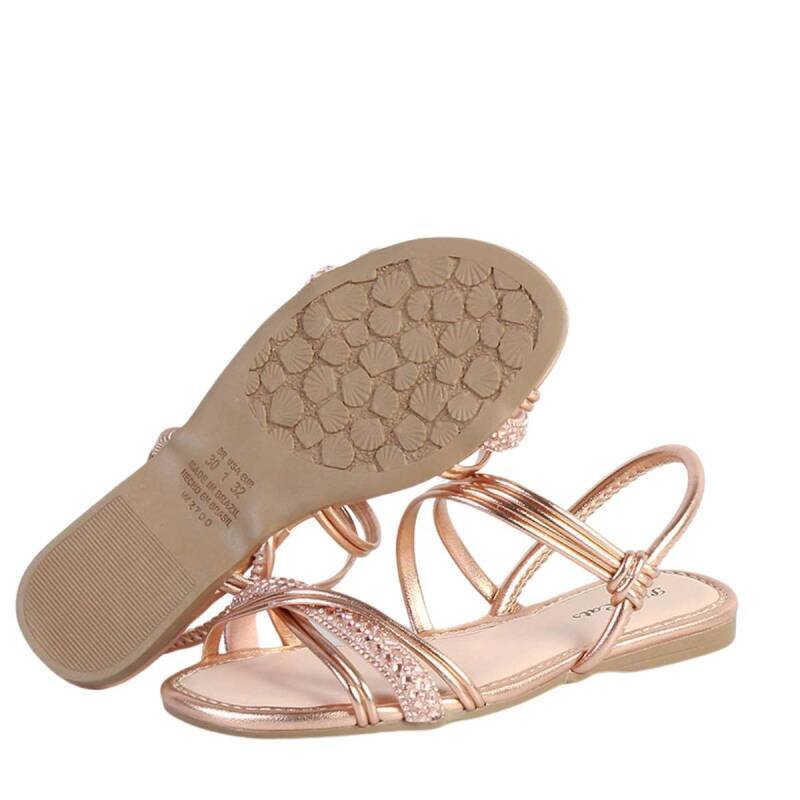 Sandália Pink Cats Rasteira - Infantil - Roserose Rosa 5