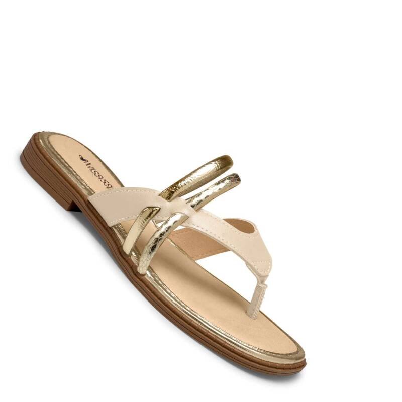 Rasteira Mississipi - Feminina - Bege Bege 5