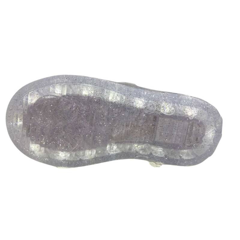 Tênis Pampili Sneaker Luz Led - Infantil - Brancoprata Branco/Prata 5