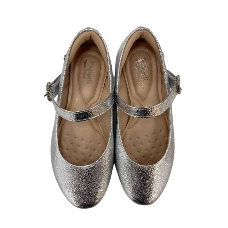 Sapato Pampili Mary Jane - Infantil Menina - Prata Prata 6