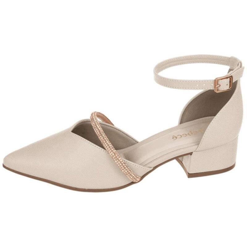 Sapato Bebecê Slingback - Feminino Aveia 2