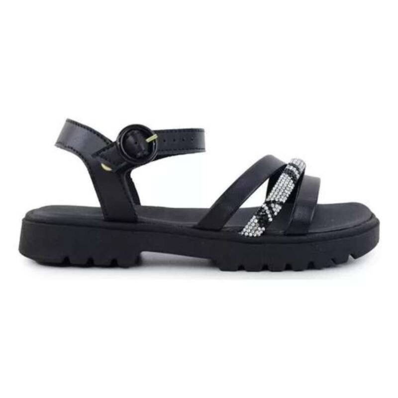 Sandália Molekinha Tiras Casual - Infantil Preto 2