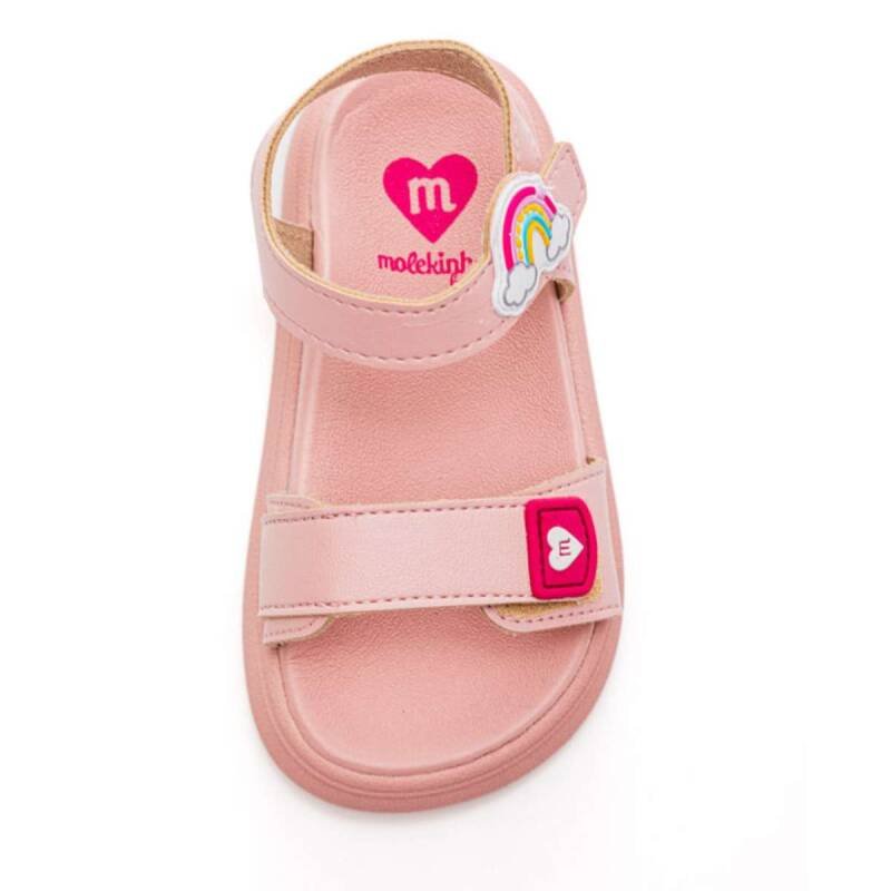 Sandália Molekinha Casual - Infantil - Rosa Rosa 5