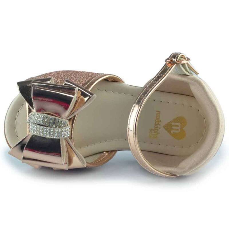 Sandália Molekinha Casual - Infantil Ouro Rosado/Creme 4