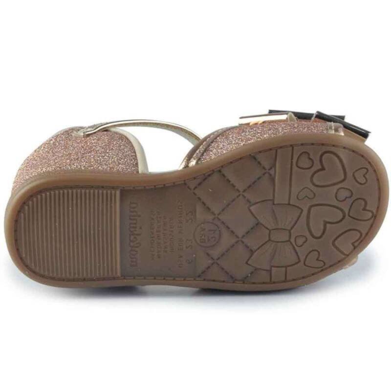 Sandália Molekinha Casual - Infantil Ouro Rosado/Creme 5