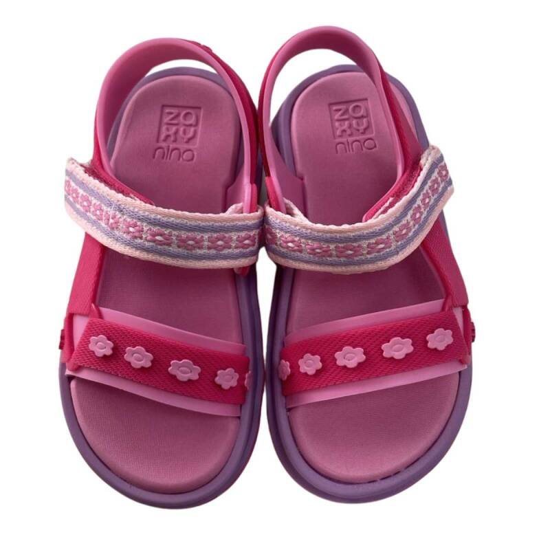 Sandália de Bebê Papete Grendene Zaxynina Fofurice - Infan Rosa 3