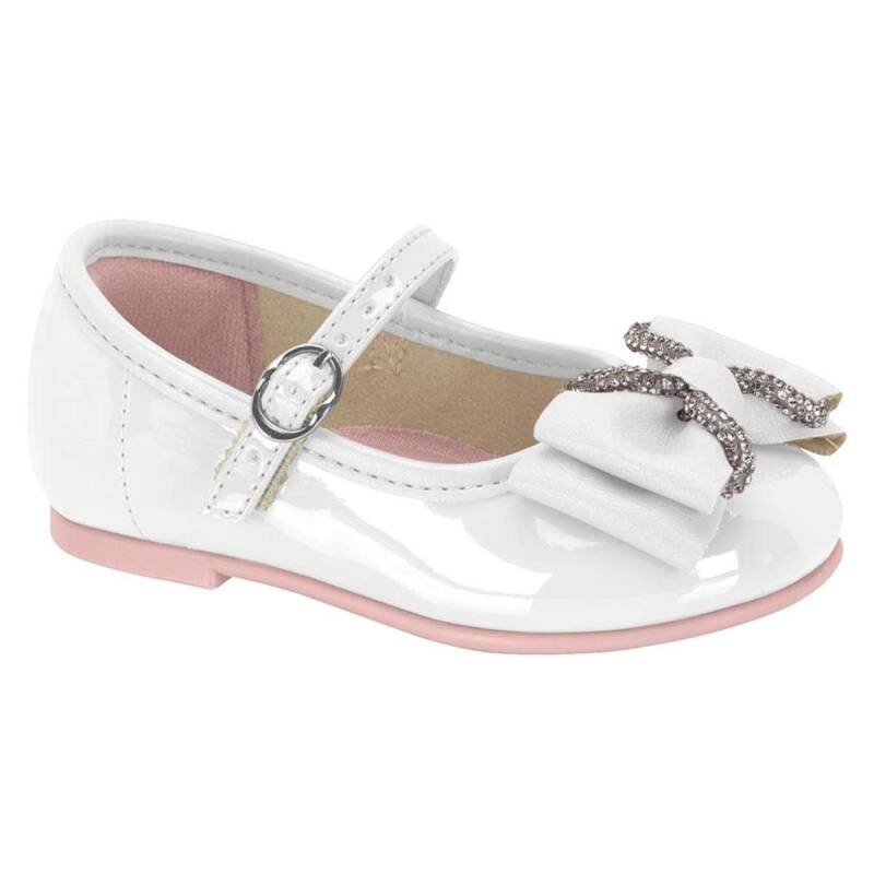 Sapatilha Molekinha Fivela - Infantil - Branco