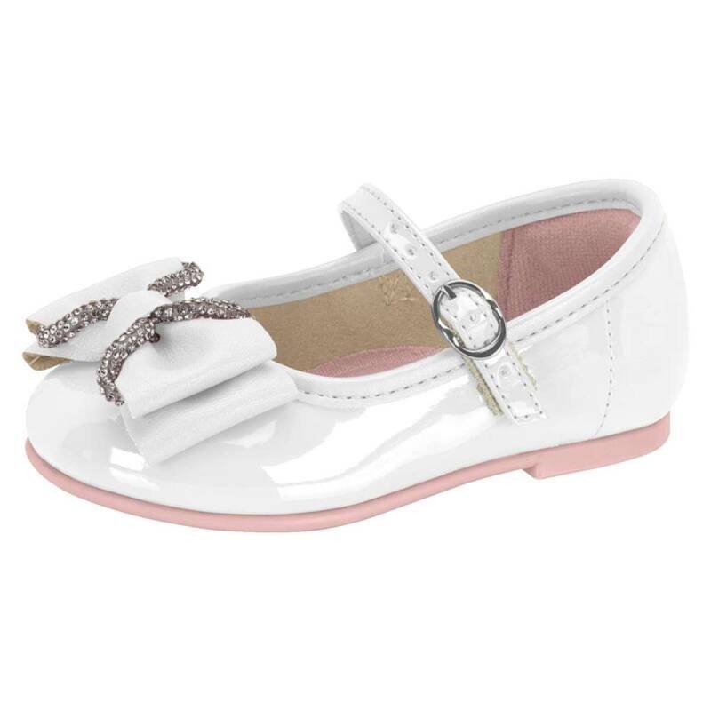 Sapatilha Molekinha Fivela - Infantil - Branco Branco 2