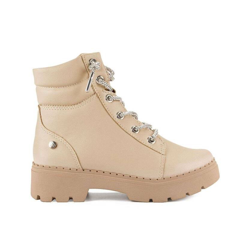 Bota Pink Cats Coturno - Feminina - Marfim Marfim 2